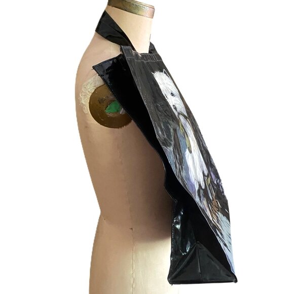 Harrods dog tote bag Knightsbridge vintage, black,  Westie dog - Picture 10 of 13